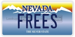 FREES  license plate in NV