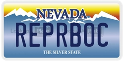REPRBOC  license plate in NV
