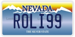 ROLI99  license plate in NV