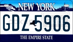 GDZ5906 license plate in New York