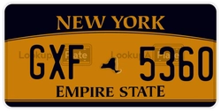 GXF5360  license plate in NY