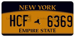 HCF6369  license plate in NY
