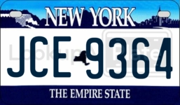 JCE9364 license plate in New York