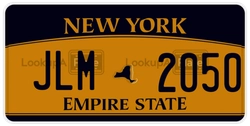 JLM2050  license plate in NY