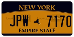 JPW7170  license plate in NY