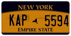 KAP5594  license plate in NY