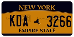 KDA3266  license plate in NY
