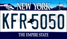 KFR5050 license plate in New York
