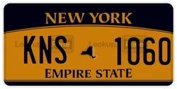 KNS1060  license plate in NY