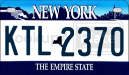 KTL2370 license plate in New York