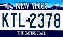 KTL2378 license plate in New York