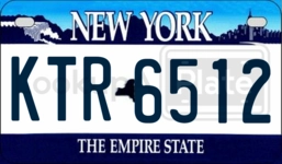 KTR6512 license plate in New York
