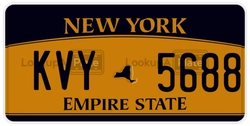 KVY5688  license plate in NY