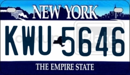 KWU5646 license plate in New York