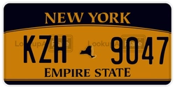 KZH9047  license plate in NY