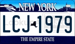 LCJ1979 license plate in New York