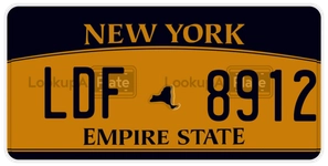 LDF8912 license plate in New York