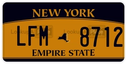 LFM8712  license plate in NY
