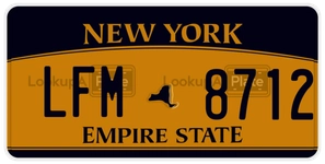 LFM8712 license plate in New York