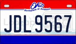 JDL9567 license plate in Ohio