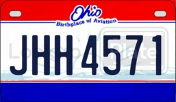 JHH4571 license plate in Ohio