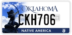 CKH706  license plate in OK