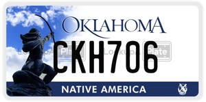 CKH706 license plate in Oklahoma