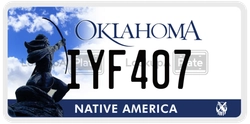 IYF407  license plate in OK