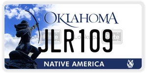 JLR109 license plate in Oklahoma