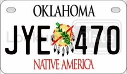 JYE470 license plate in Oklahoma
