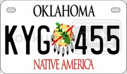 KYG455 license plate in Oklahoma