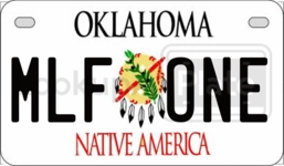MLFONE license plate in Oklahoma