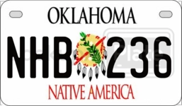 NHB236 license plate in Oklahoma