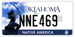 NNE469 license plate in Oklahoma