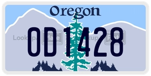 0D1428 license plate in Oregon