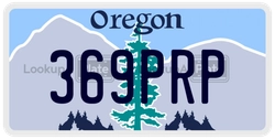 369PRP  license plate in OR