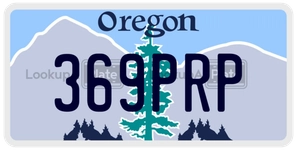 369PRP license plate in Oregon