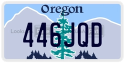 446JQD  license plate in OR