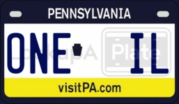 ONEIL license plate in Pennsylvania