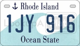 1JY916 license plate in Rhode Island
