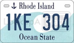 1KE304  license plate in RI