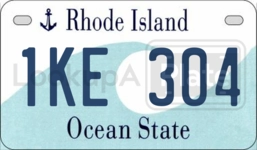 1KE304 license plate in Rhode Island