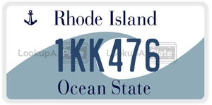 1KK476 license plate in Rhode Island