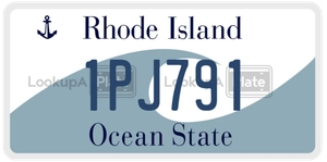 1PJ791 license plate in Rhode Island