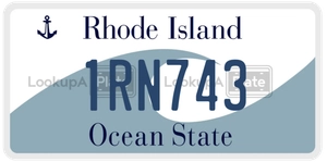1RN743 license plate in Rhode Island