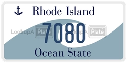 7080  license plate in RI