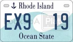 EX919 license plate in Rhode Island