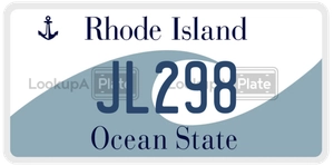 JL298 license plate in Rhode Island