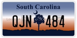 QJN484  license plate in SC