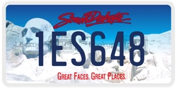 1ES648  license plate in SD